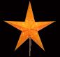 Preview: Lotus orange - Foldable glowing star, paper poinsettia with 5 points, 60 cm